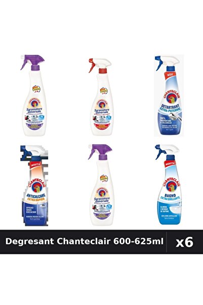 Chanteclair Set 6 Degresant Universal 600-625ml - Marsilia, Lavanda, Mosc, An...