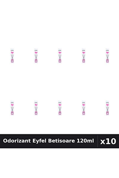 Eyfel Set 10 Odorizant Camera Betisoare Bubble Gum 120ml - Parfum Intens