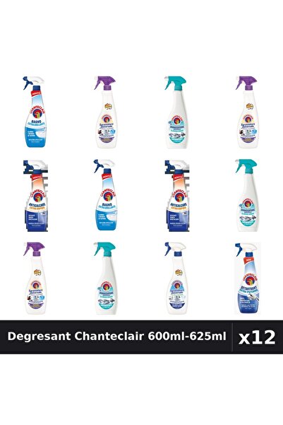Chanteclair Set 12 Degresant Universal 600ml-625ml - 6 Arome, Anticalcar, Det...