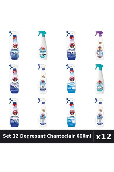 Chanteclair Set 12 Degresant Universal 600ml - Anti-Miros, Bicarbonat, Extra ...
