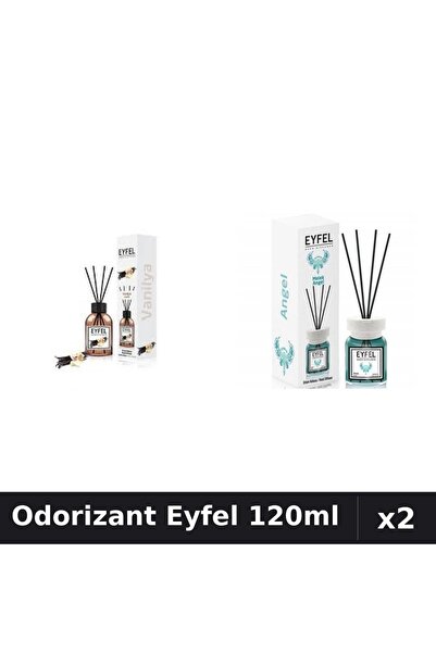 Eyfel Set 2 Odorizant Camera Betisoare 120ml - Vanilie, Angel - Parfum Intens