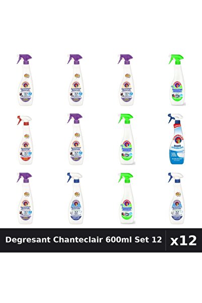 Chanteclair Set 12 Degresant Universal 600ml - 6 Arome, Bicarbonat, Lămâie, L...