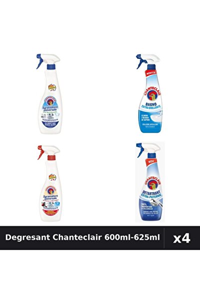 Chanteclair Set 4 Degresant Universal 600ml-625ml - Bicarbonat, Marsilia, Ant...