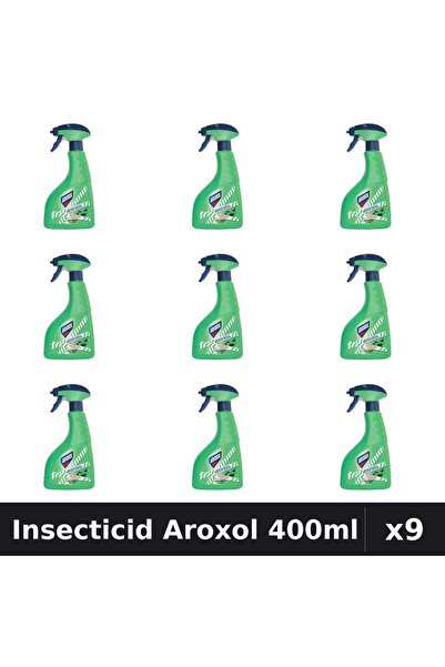 Aroxol Set 9 Spray Insecticid 400ml - Anti Gandaci, Tantari, Muste - Protectie