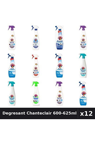 Chanteclair Set 12 Degresant Universal 600-625ml - 8 Arome, Anticalcar, Detar...