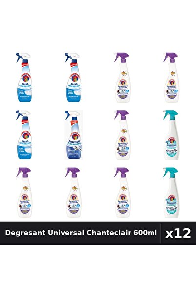 Chanteclair Set 12 Degresant Universal 600ml - Lavanda, Mosc Alb, Anti-Miros