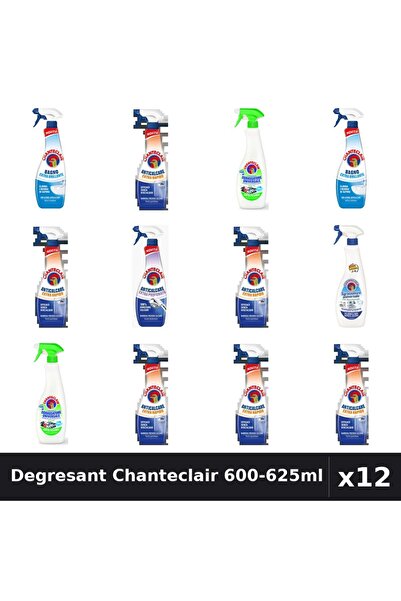 Chanteclair Set 12 Degresant 600-625ml - Bicarbonat, Lămâie, Extra Rapid, Str...