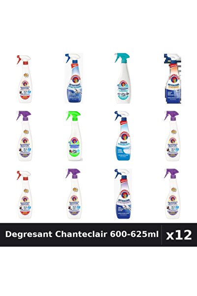 Chanteclair Set 12 Degresant Universal 600-625ml - 9 Arome, Anticalcar, Detar...
