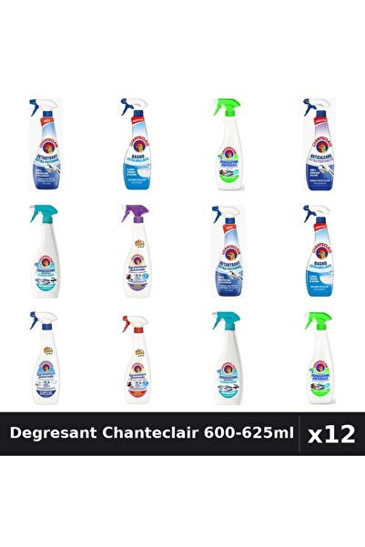 Chanteclair Set 12 Degresant Universal 600-625ml - 8 Arome, Anticalcar, Detar...