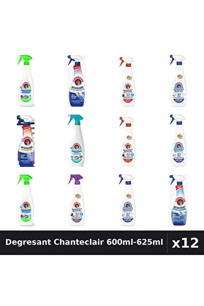 Chanteclair Set 12 Degresant Universal 600ml-625ml - 8 Arome Asortate Curaten...