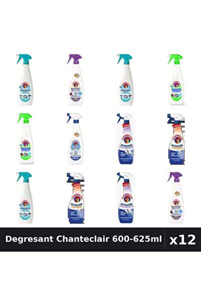 Chanteclair Set 12 Degresant Universal 600-625ml - 7 Arome, Anticalcar, Bicar...