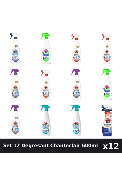 Chanteclair Set 12 Degresant Universal 600ml - Anti-Miros, Bicarbonat, Extra ...