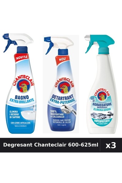 Chanteclair Set 3 Degresant Universal 600-625ml - Anti-Miros, Extra Puternic,...