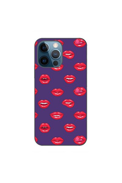 OEM Case compatible with Apple iPhone 12 Pro Silicone Gel Tpu Lips Pattern
