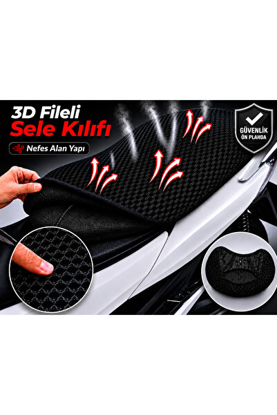 Vi Caro Kuba Valentino 50 Motorcycle Saddle Cover 3D Mesh Saddle Cover Breath...