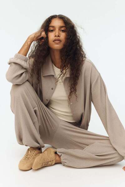 H&M Textured jersey jacket