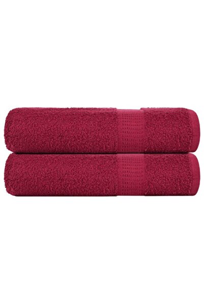 vidaxl Prosoape de duș, FROGN, 2 buc., Bordeaux, 70 x 140 cm, 360 g/m²