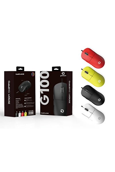 GOOD PRO G100 1600 Dpı Usb Kablolu Optik Ledli Gökkuşağı Aydınlatmalı Oyuncu ...