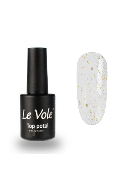 Le Volente Top Coat pentru unghii, 9 ml, Le Vole Top Coat 7