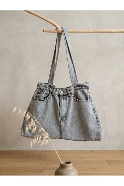 PASSTELL Ženske trend hlače sa naramenicama Model Jean Jeans Torba 45 cm širi...