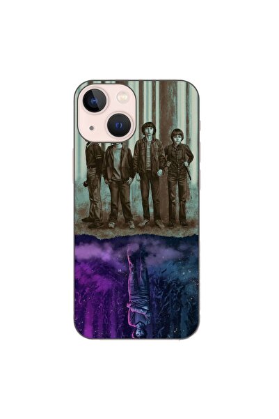 OEM Husa compatibila cu Apple iPhone 13 Mini Silicon Gel Tpu Model Stranger T...