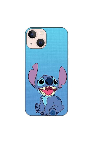 OEM Θήκη συμβατή με Apple iPhone 13 Mini Σιλικόνης Gel TPU με σχέδιο Stitch Μπλε