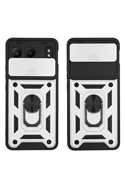 Sonique Θήκη Ring Armor CamPro για OnePlus OnePlus Nord 4 5G Ασημί