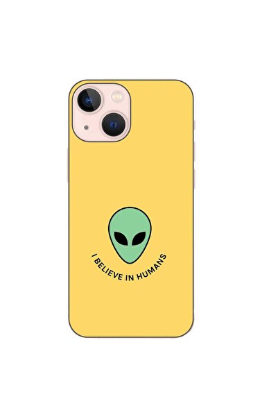 OEM Husa compatibila cu Apple iPhone 13 Mini Silicon Gel Tpu Model Alien Beli...