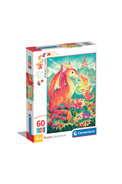 CLEMENTONI Παιδικό Παζλ Super Color Δράκοι 60 τμχ