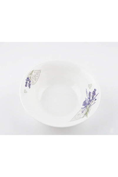 OEM Top Bottom Set of 6 Lavender White Opal Soup Plates, 16.51 cm