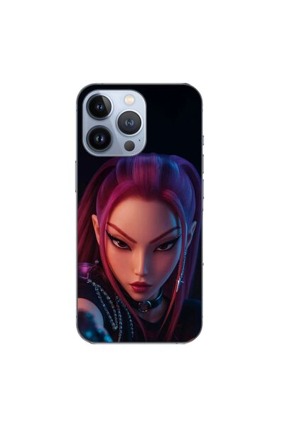 OEM Husa compatibila cu Apple iPhone 13 Pro Silicon Gel Tpu Model KPop Demon ...