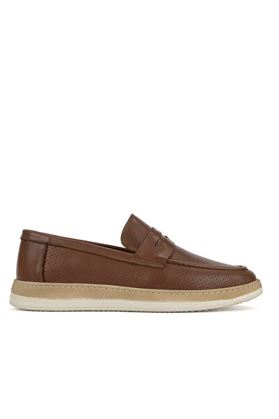 Ziya , Men's Genuine Leather Casual Shoes 161423Z342 Tan