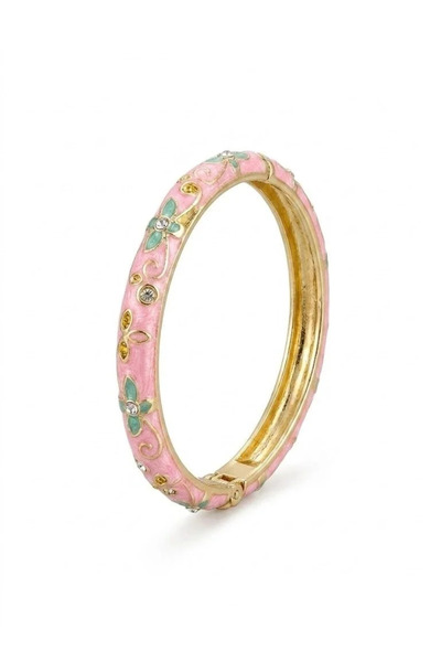 Marsilyan Ieg - Pink Ra Mine Embroidered Handcuff Bracelet - Kbl0454 Elk-Bjtieg
