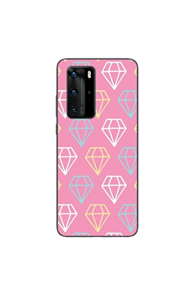 OEM Husa compatibila cu Huawei P40 Pro Silicon Gel Tpu Model Diamond Pattern ...