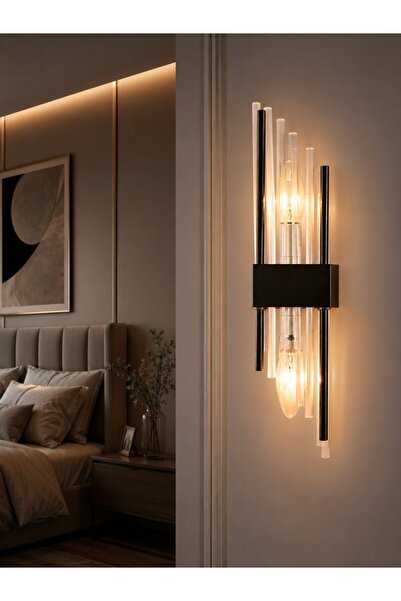 N.zone Luxurious Modern Design Wall Sconce Lamp Glass and Metal Material for ...