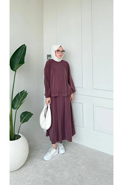 Mihran Butik Lily Model Imported Pique Fabric Women's Set with Ankle Drawstri...