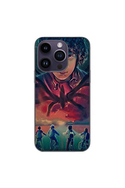 OEM Husa compatibila cu Apple iPhone 14 Pro Silicon Gel Tpu Model Stranger Th...
