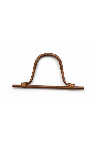 iğne izi Mâner de geantă din bambus natural – 2 bucăți, 27x14 cm - Culoare ră...