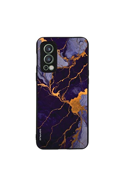 Sonique Θήκη Marble Series για OnePlus Nord 2 5G Μωβ