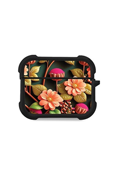 Sonique Θήκη Σιλικόνης 3D Flower Series για AirPods Pro 3 Σομόν