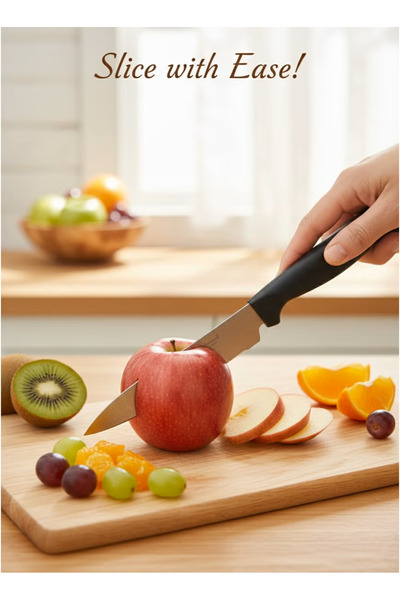 GOLDEN HOME Deluxe Fruit Knife Set - 12 Pieces Sharp and Perfect for Every Ki...