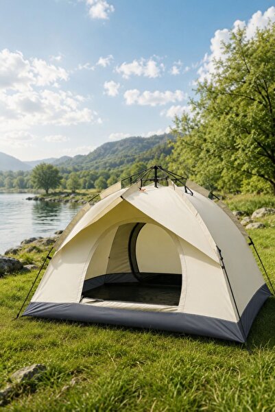 RAYLAX 2 3 Kişilik Otomatik Kamp Çadırı 200x150x120 cm Çift Katmanlı Su Geçir...