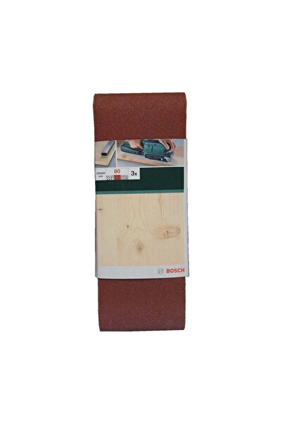 Bosch Set of 3 sanding belts, Bosch, 105x620mm, P80, for wood and metal