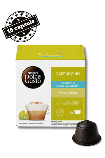 Nescafe 16 (8+8) Capsule Dolce Gusto Cappuccino Skinny Nedesucrate