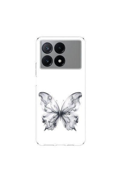PPKin حافظة شفافة متوافقة مع Poco X6 Pro بتصميم Kelebek 1