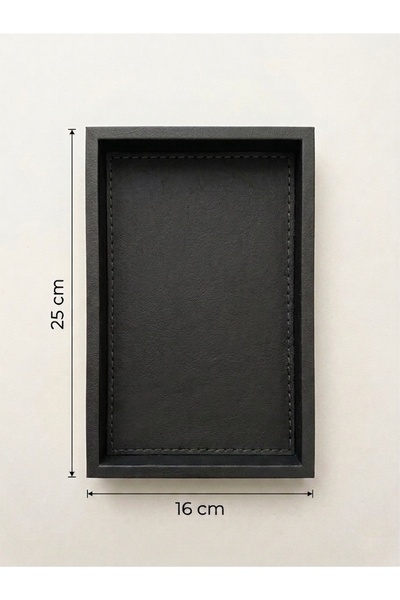 derisunum design Leather Presentation Tray - Jewelry, Watch, and Key Organizer (25X16 cm)