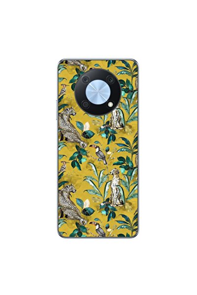 OEM Θήκη συμβατή με Huawei Nova Y90, από σιλικόνη gel TPU, με κίτρινο σχέδιο ...