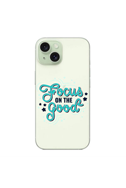 Other Apple iPhone 15 Plus Focus On The Good Transparent Silicone TPU Θήκη