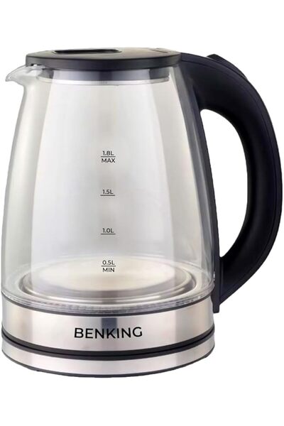 BENKING Electric Water Kettle, Double-Layer Automatic Shut-off, Cool Touch Ex...