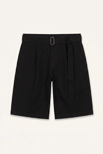 DeFacto Relax Fit Black Bermuda Shorts I3027Ax26Hs